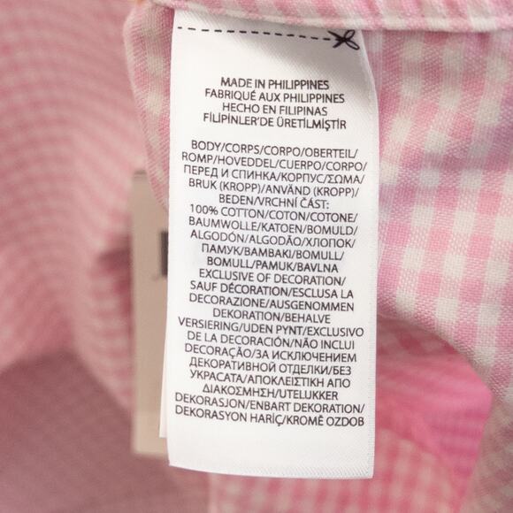 Polo Ralph Lauren Pink Gingham Classic Fit Button Down Shirt XL - Picture 8 of 8